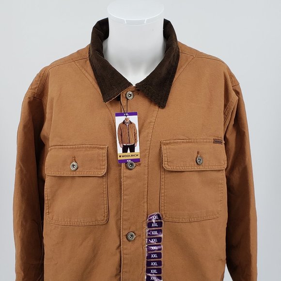 Nwt Mens Woolrich Canvas Sherpa Jacket 